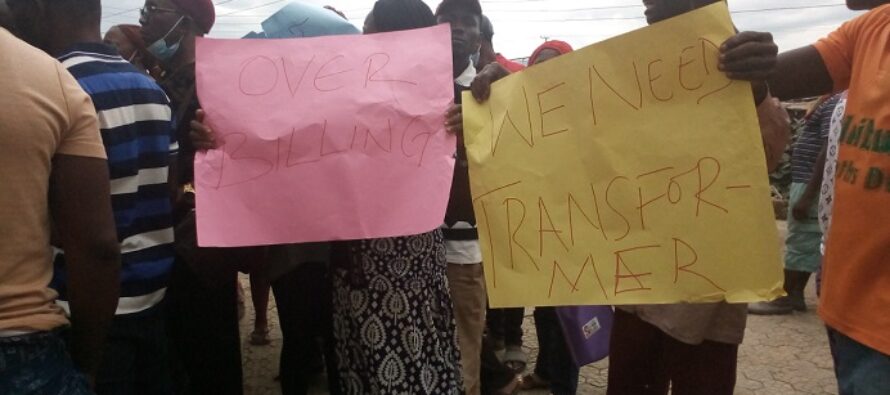 Customers protest against AEDC over billing, pre-paid metres
