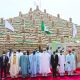 Food security: President Buhari unveils 13 rice pyramids