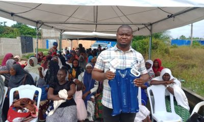 NGO distributes 210 water treatment solar sacks to women IDPs
