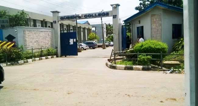 JUST IN: Fire breaks out at Queens College in Lagos
