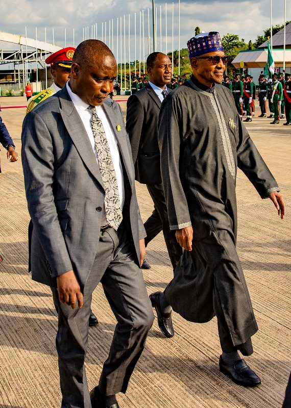 Buhari arrived