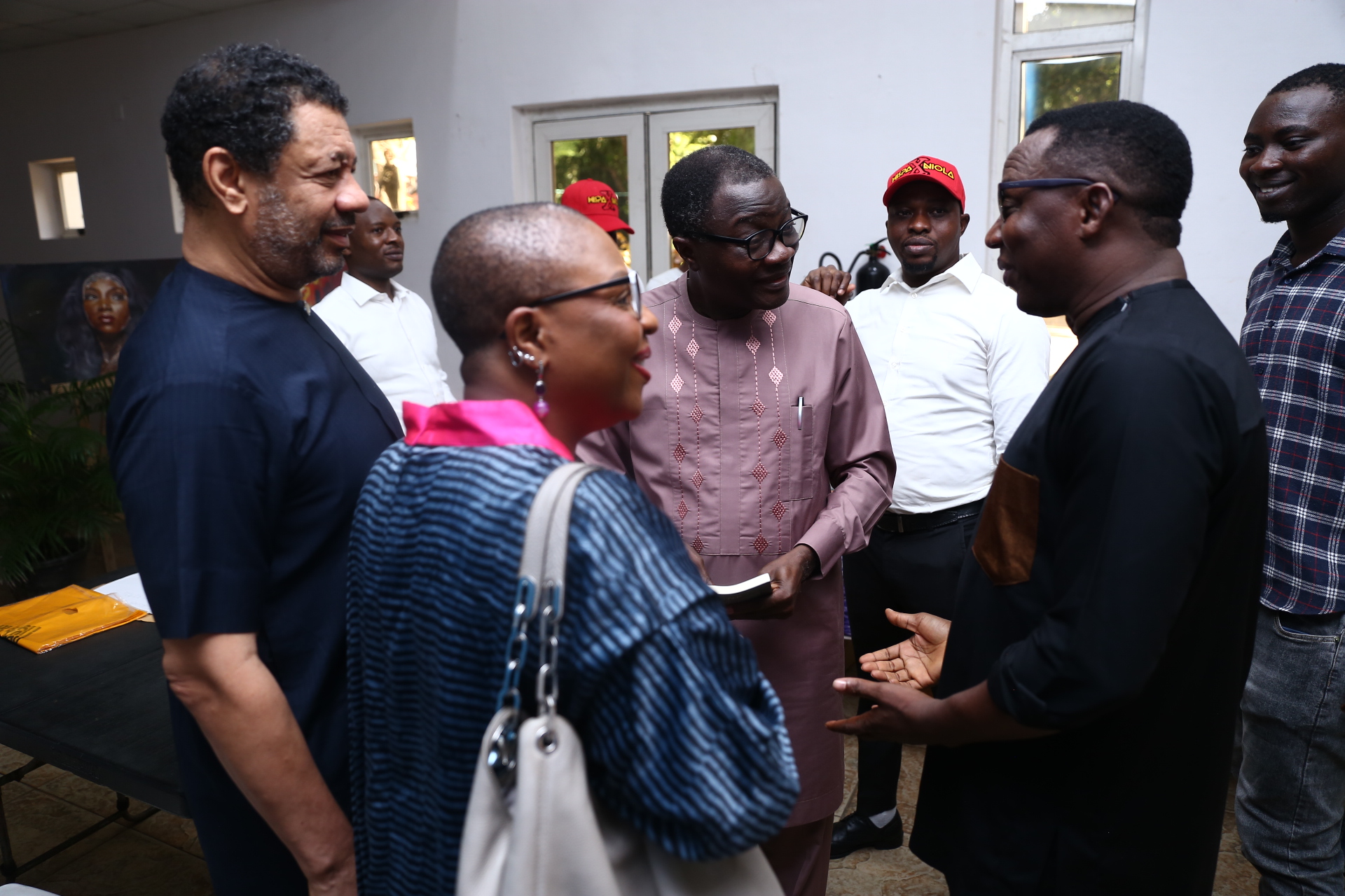 From left: Olaokun Soyinka, Kunle Ajibade Lola Shoneyin and Omoyele Sowore at the event