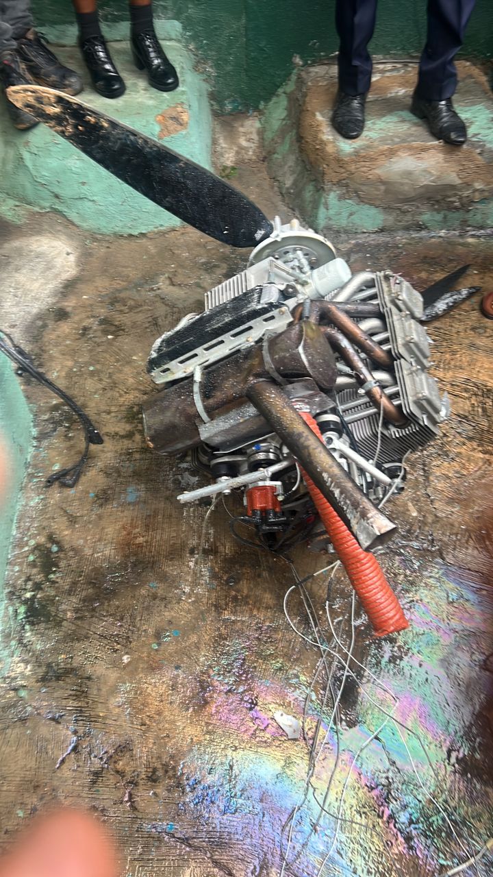 Moment helicopter crashed on Oba Akran in Lagos