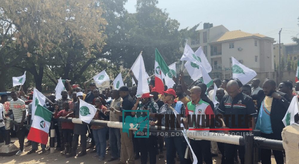FOBTOB protesters at NAFDAC headquarters
